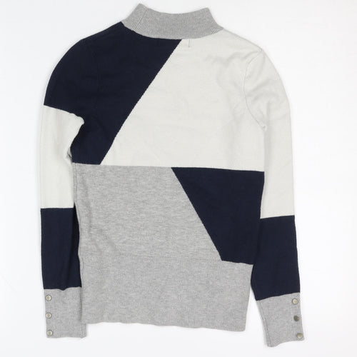 Marks and Spencer Women's Multicoloured Mock Neck Jumper
