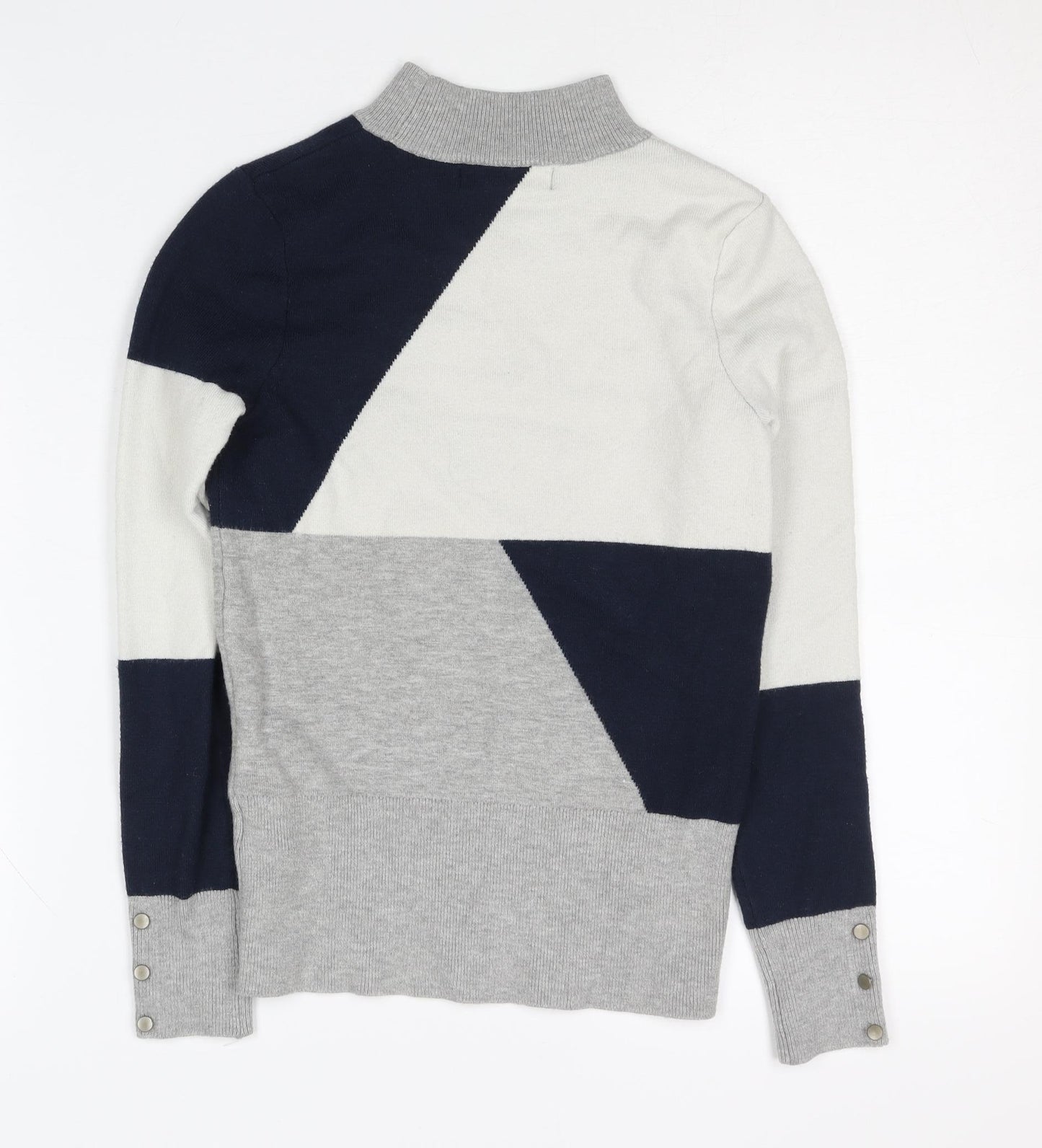 Marks and Spencer Women's Multicoloured Mock Neck Jumper