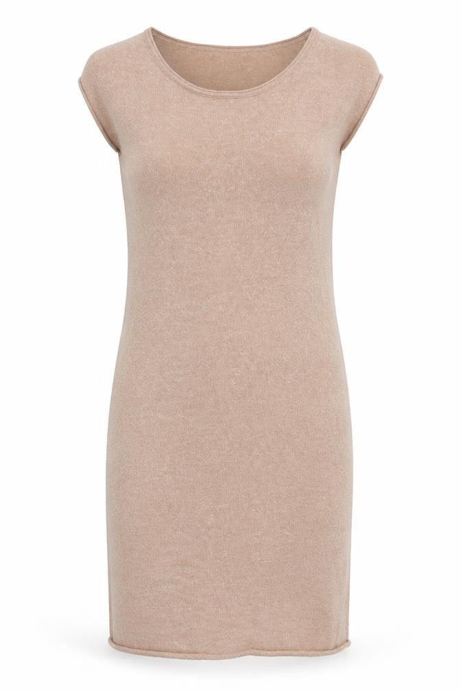 YAYA Beige Sleeveless Women's Dress - Size S