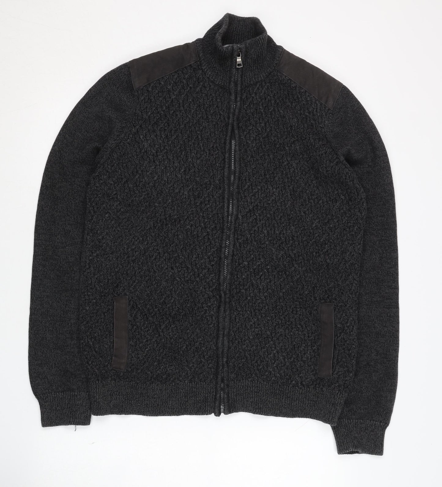 Marks and Spencer Men's Black Cotton Jacket Large
