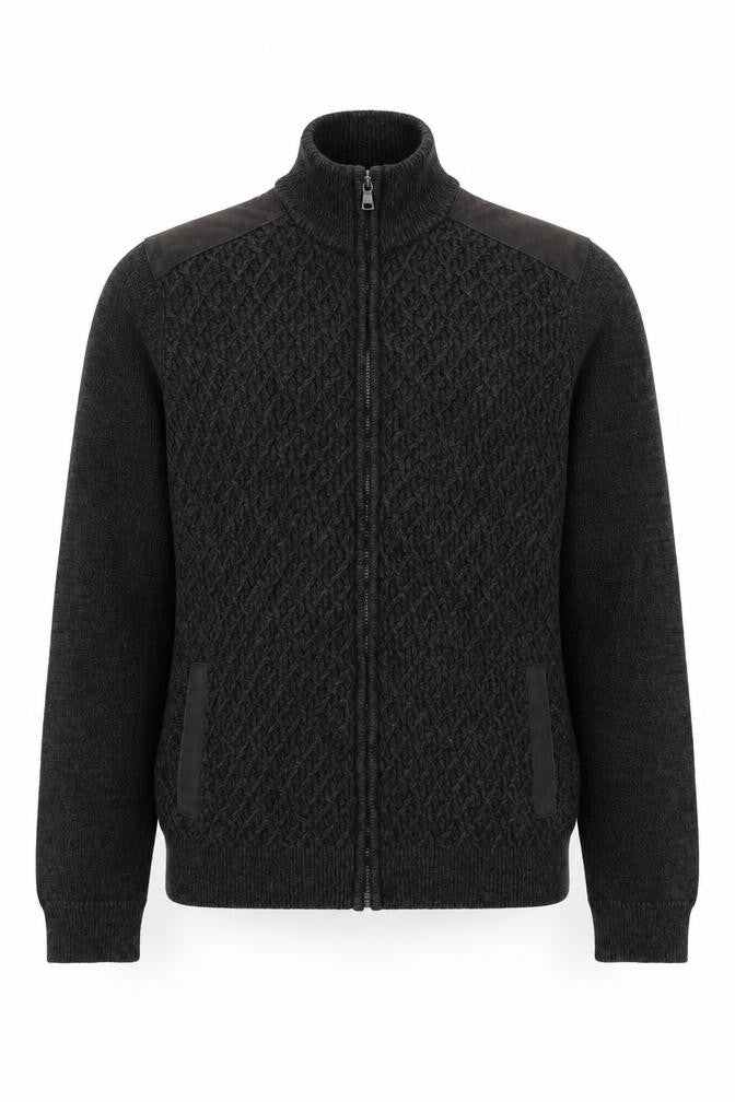 Front view of Marks & Spencer Men's Black Cotton Jacket Large