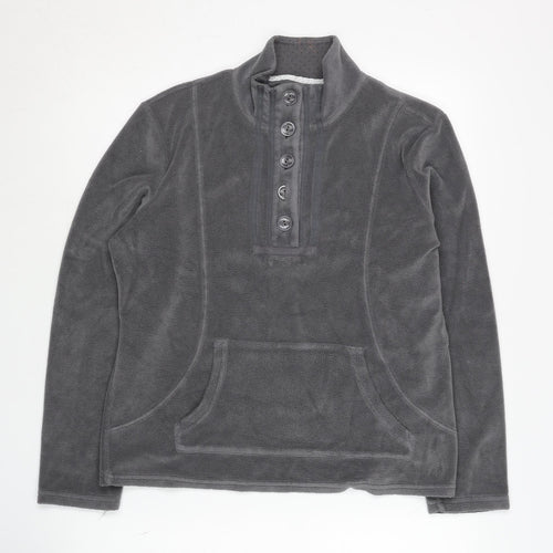 Per Una Women's Grey Henley Sweatshirt M