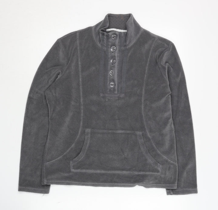 Per Una Women's Grey Henley Sweatshirt M