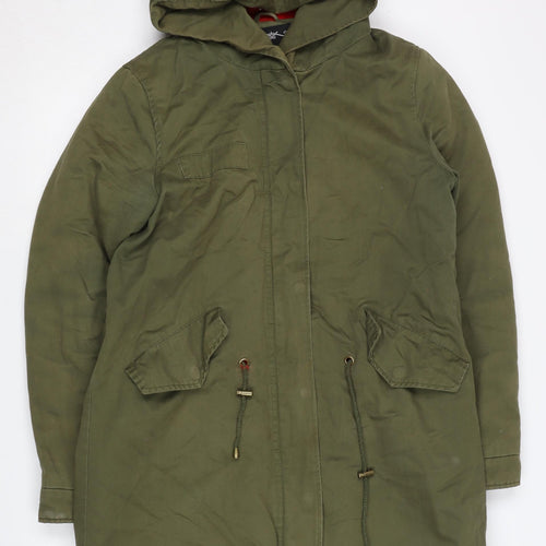 Miss sissi Women’s Green Parka Hooded Jacket M