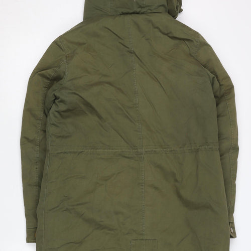 Miss sissi Women’s Green Parka Hooded Jacket M