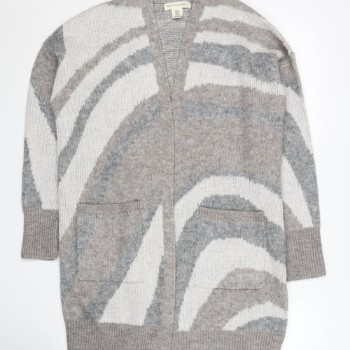 Happily Grey Women's Multicoloured Open Front Cardigan M