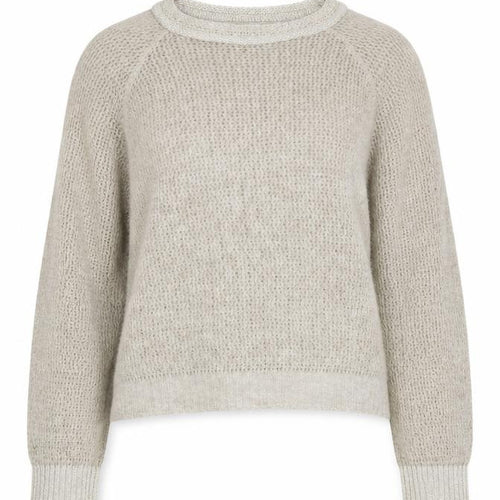 Mango Beige Pullover Women Jumper, Size 12, Winter Knit