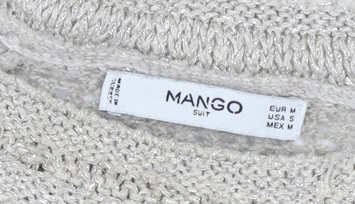 Mango Beige Pullover Women Jumper, Size 12, Winter Knit