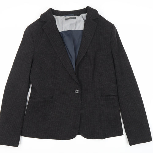 Esprit Women's Black Pinstripe Blazer Size 18