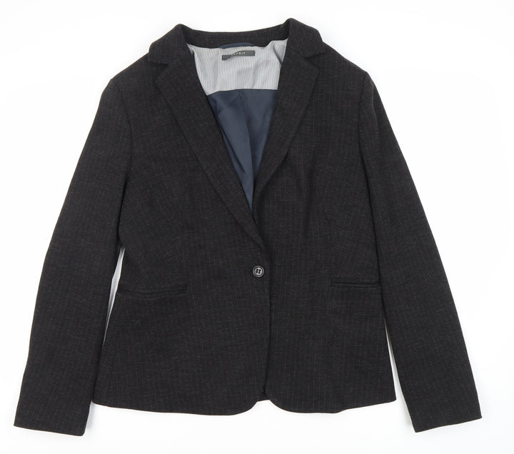 Esprit Women's Black Pinstripe Blazer Size 18