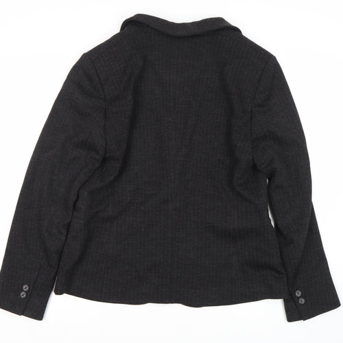Esprit Women's Black Pinstripe Blazer Size 18