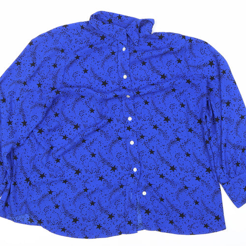 Marks and Spencer Women's Blue Button-Up