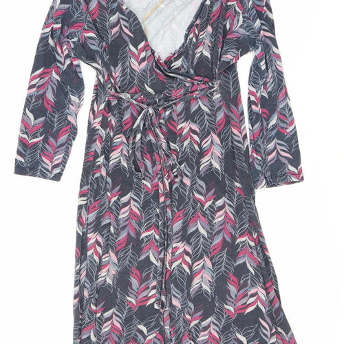 Mantaray Multicoloured Floral Long Sleeve Knit Dress