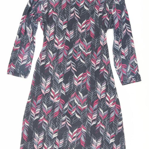 Mantaray Multicoloured Floral Long Sleeve Knit Dress
