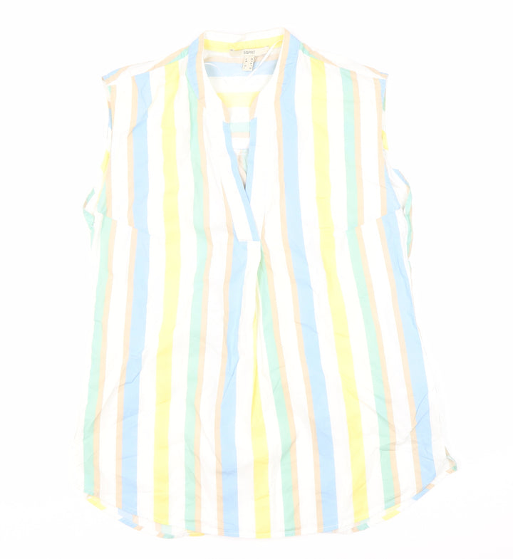 Esprit Women's Multicoloured Striped Tunic Blouse, UK 10