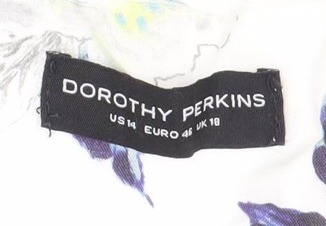 Dorothy Perkins Women's Multicoloured Floral Blouse Size 18
