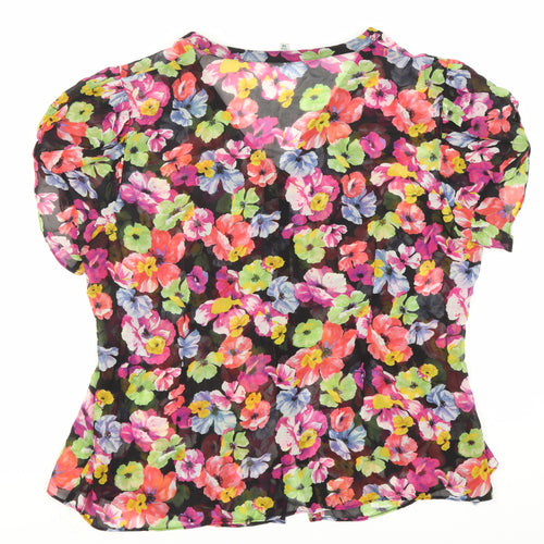 Chesca Women's Multicoloured Floral Blouse, Size 18, Spring Vibe