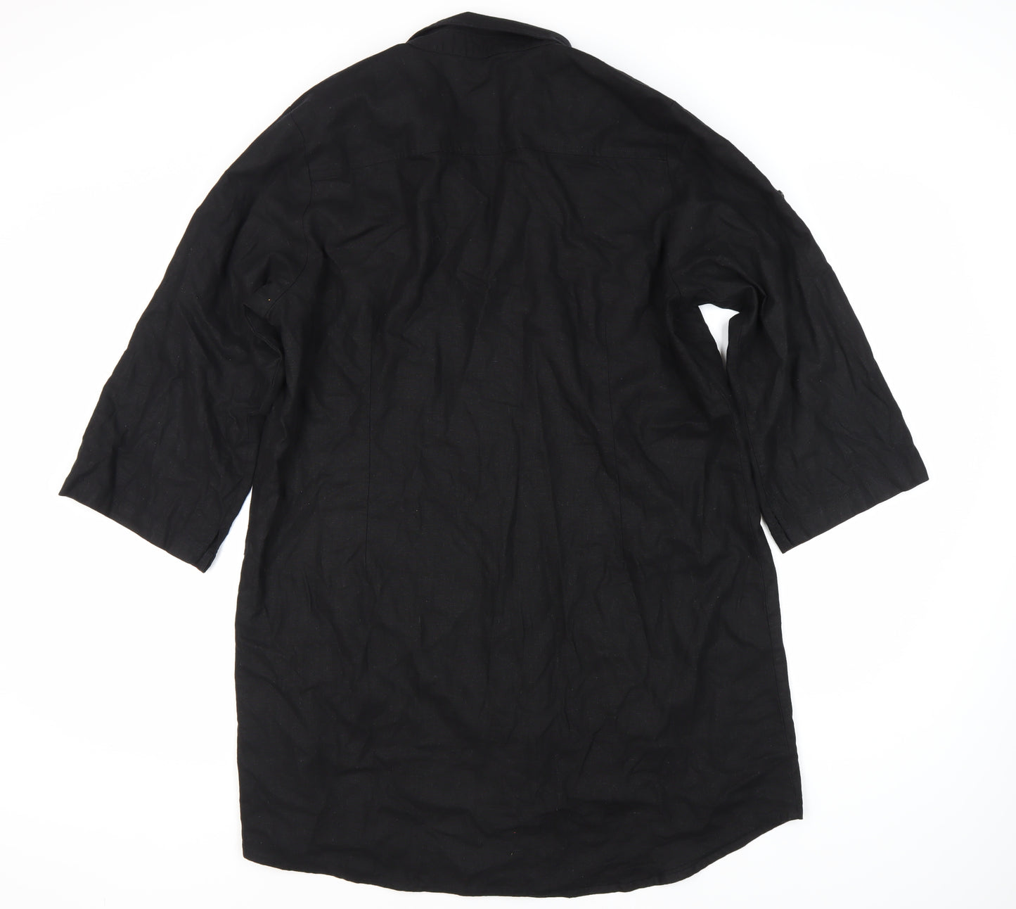 Joella Di Marco Women's 3XL Black Button-Up Shirt
