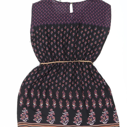 Forever 21 Women's Multicoloured Floral Strapless Dress M