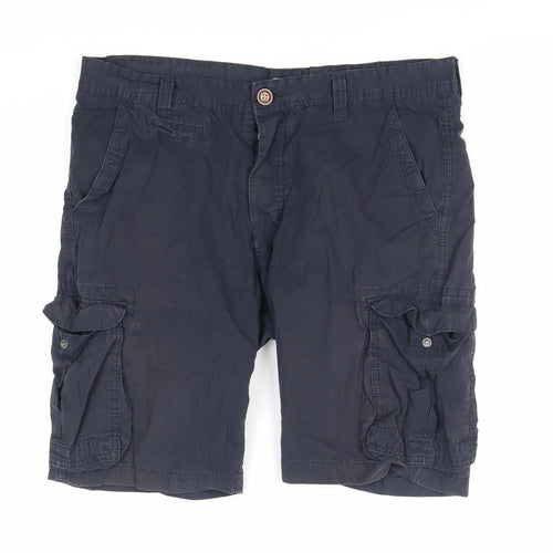 Next Men's Blue Cargo Shorts Size 36 Regular