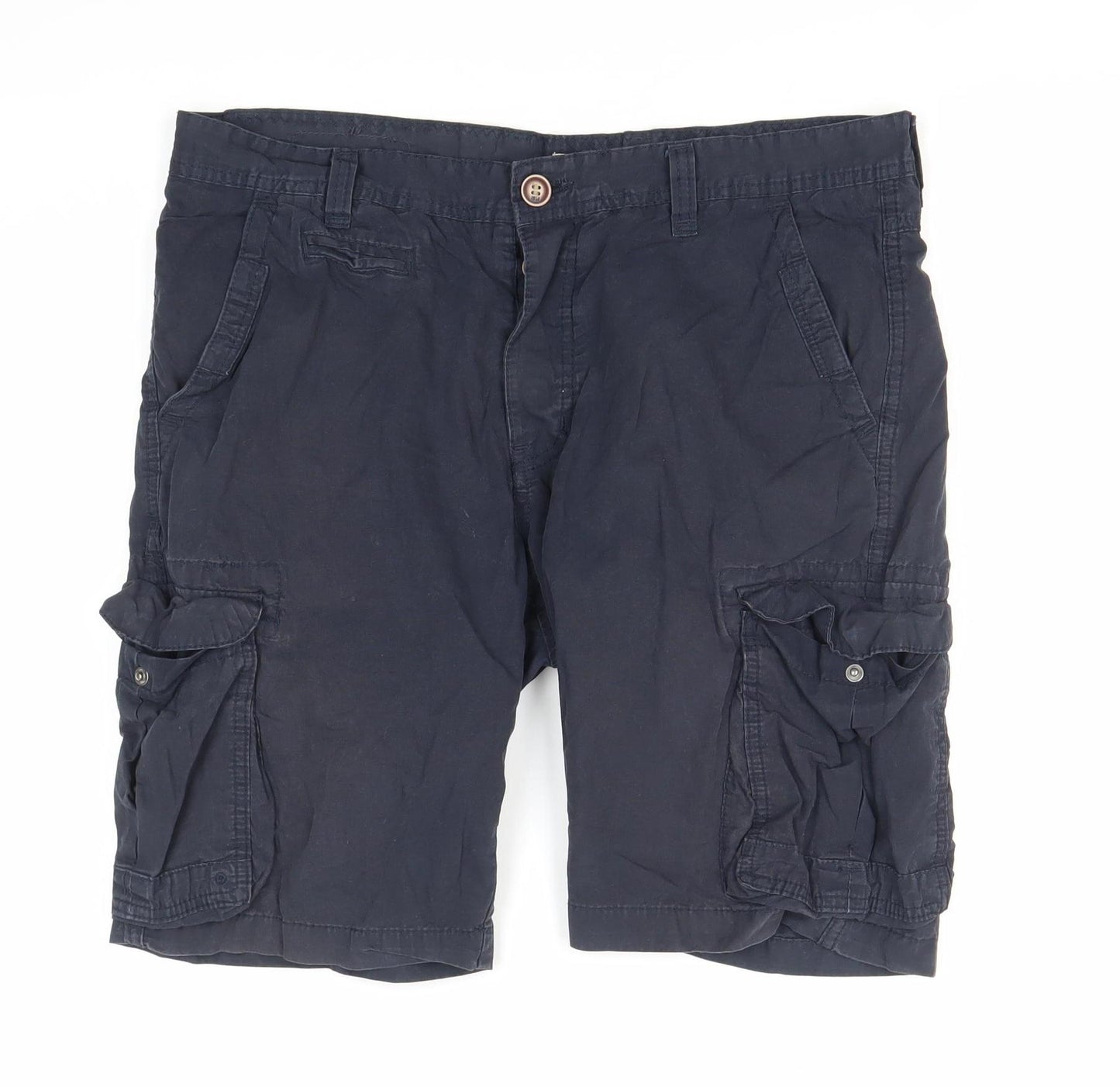 Next Men's Blue Cargo Shorts Size 36 Regular