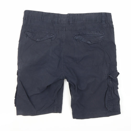 Next Men's Blue Cargo Shorts Size 36 Regular