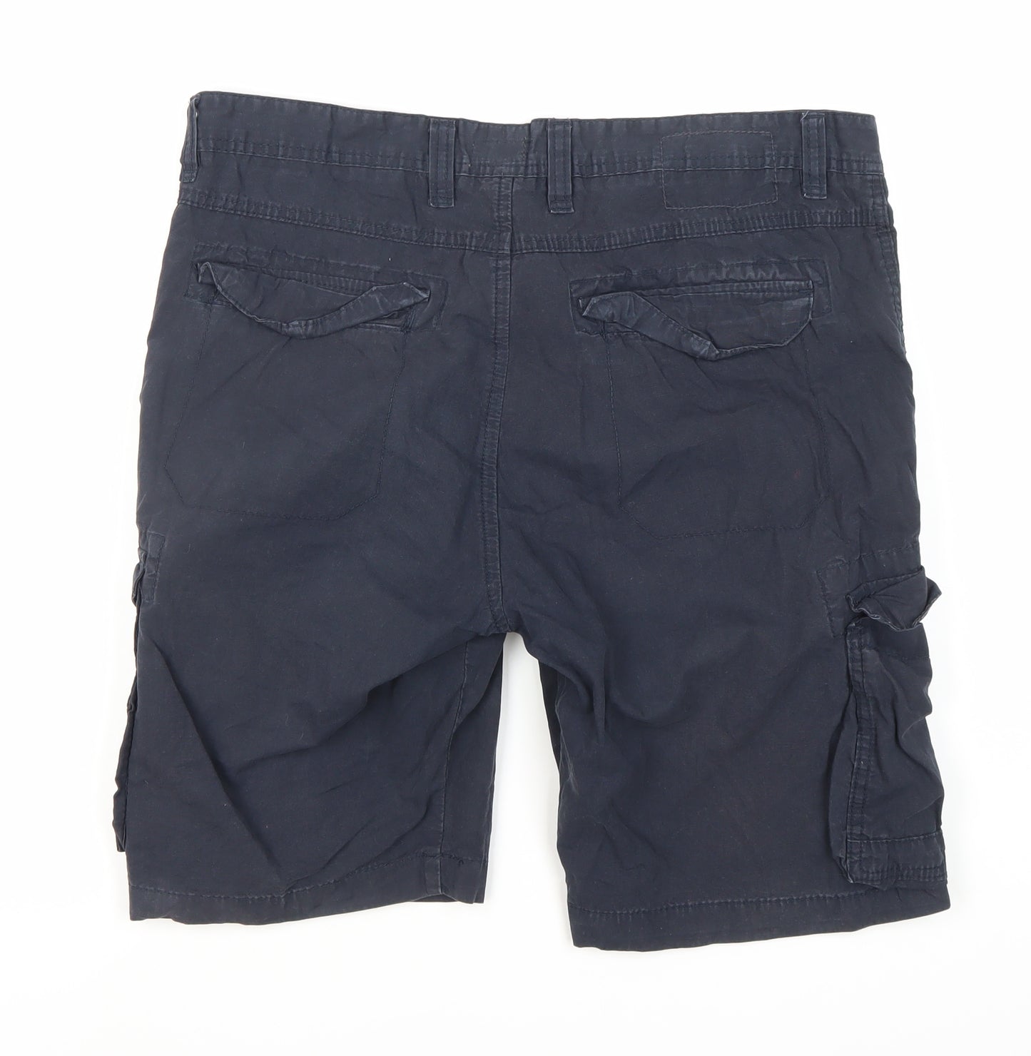 Next Men's Blue Cargo Shorts Size 36 Regular