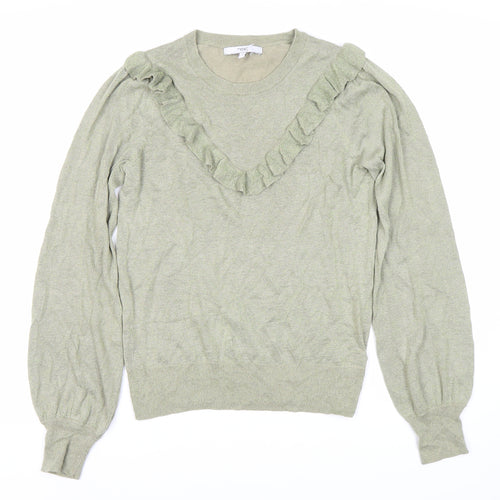 Next Women's Green Crew Neck Pullover Jumper Size 10