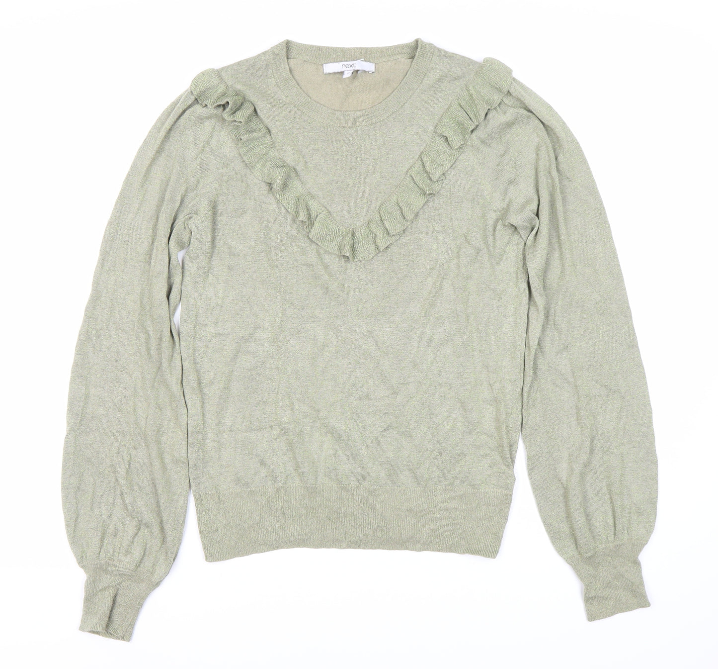 Next Women's Green Crew Neck Pullover Jumper Size 10