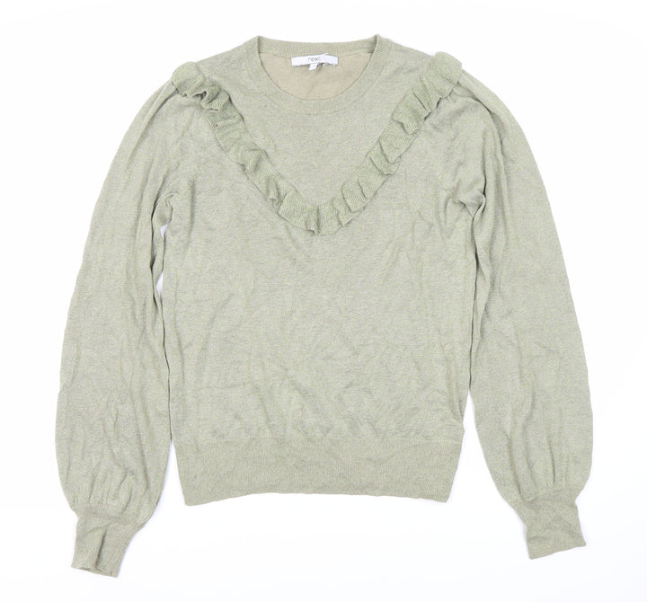 Next Women's Green Crew Neck Pullover Jumper Size 10