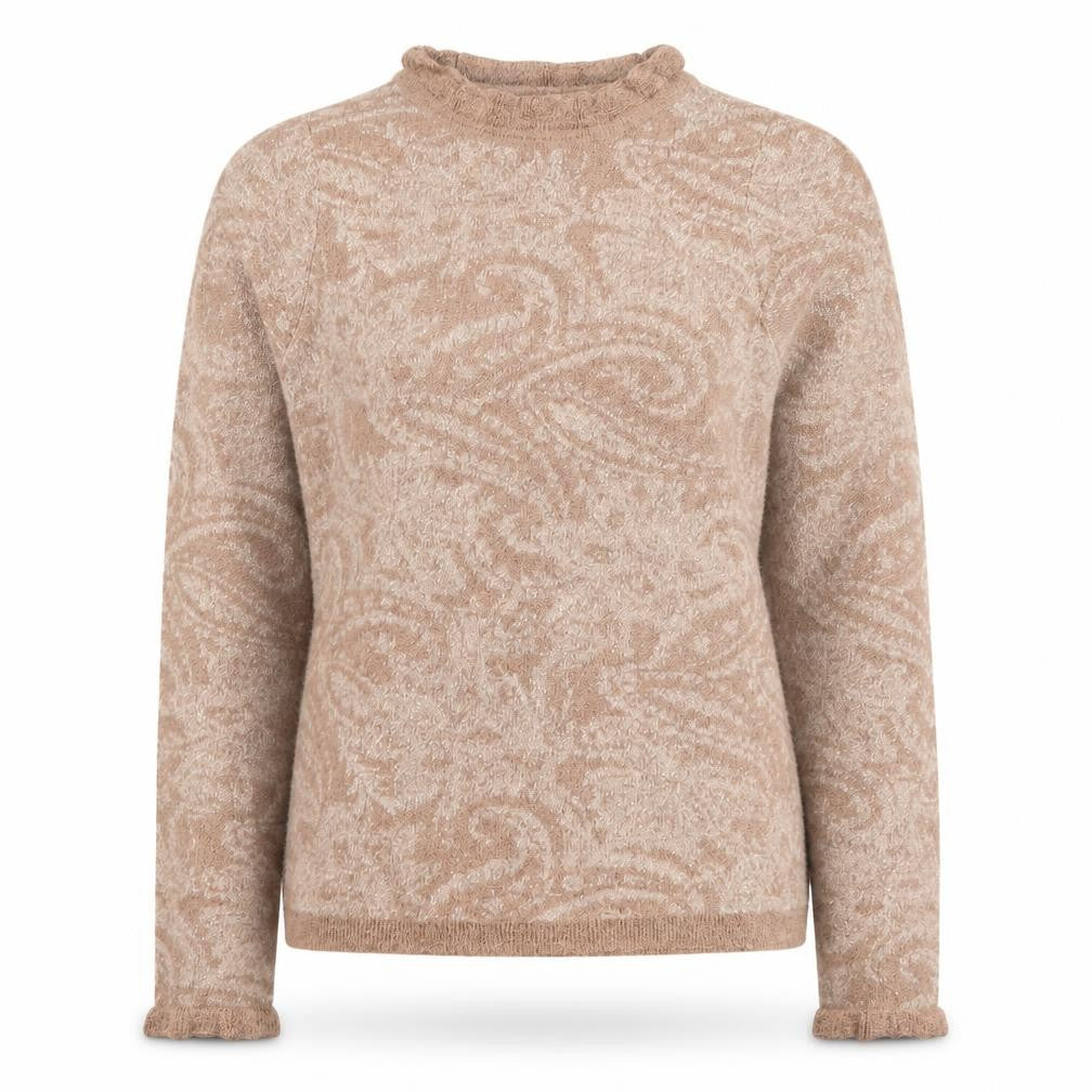 Front view of Next Women's Brown Paisley jumper XS