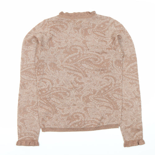 Next Women's Brown Paisley Pullover Jumper XS