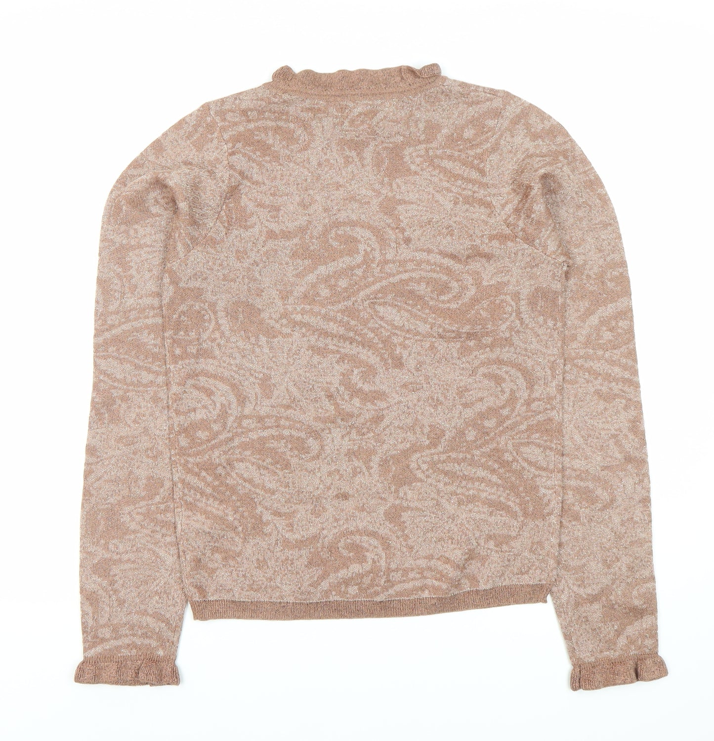 Next Women's Brown Paisley Pullover Jumper XS