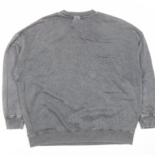 Divided Unisex Grey Pullover Sweatshirt, Size 12