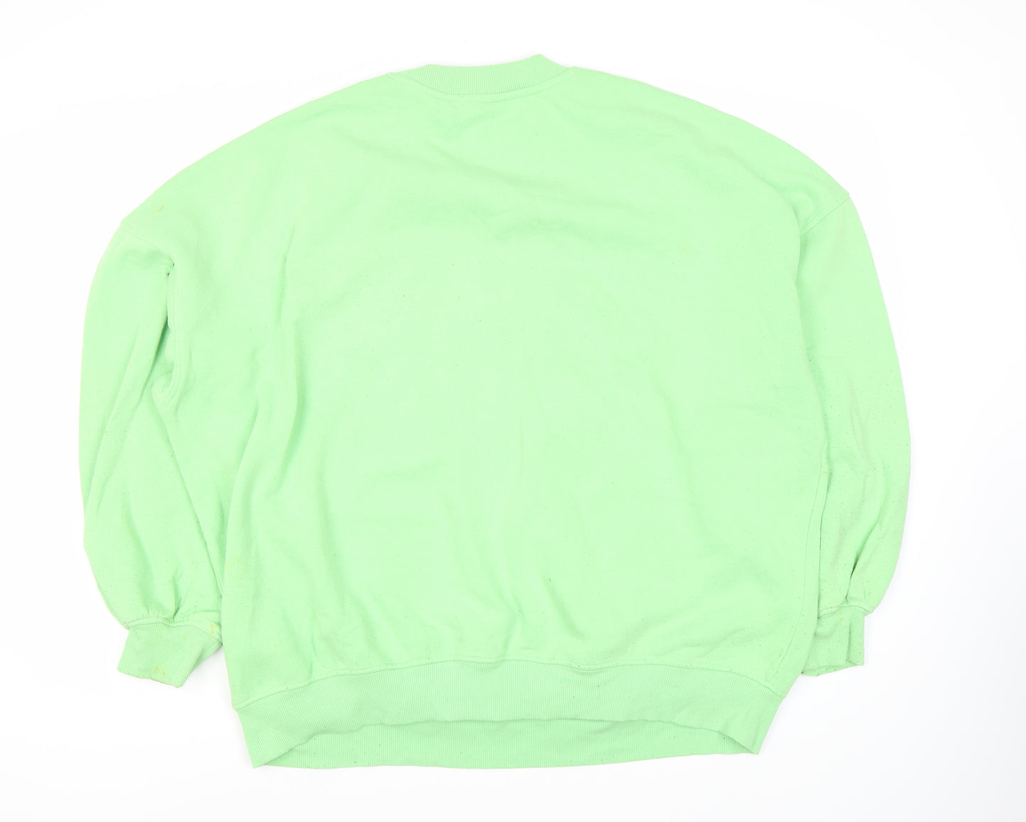 H&M Divided Unisex Large Green Graphic Sweatshirt