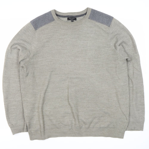 New Look Men’s Grey XL Pullover Jumper