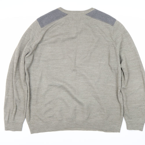New Look Men’s Grey XL Pullover Jumper