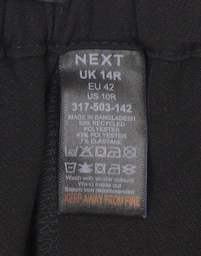 Next Women's Black Regular Trousers Size 14R