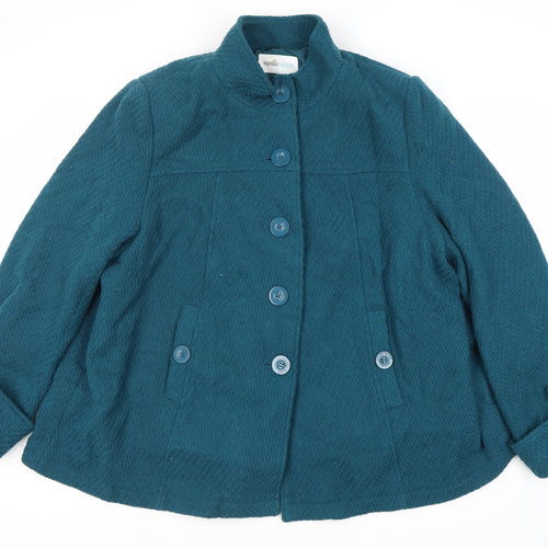 Vanilla Sands Women's Green Mid-Length Jacket Size 22