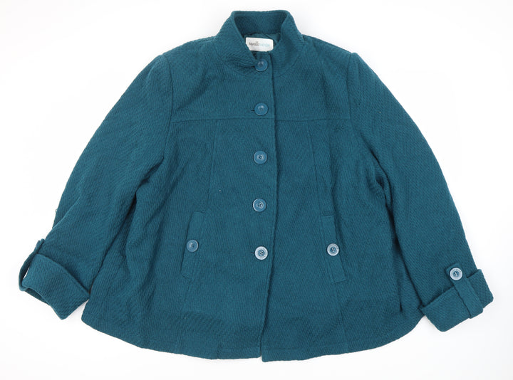 Vanilla Sands Women's Green Mid-Length Jacket Size 22