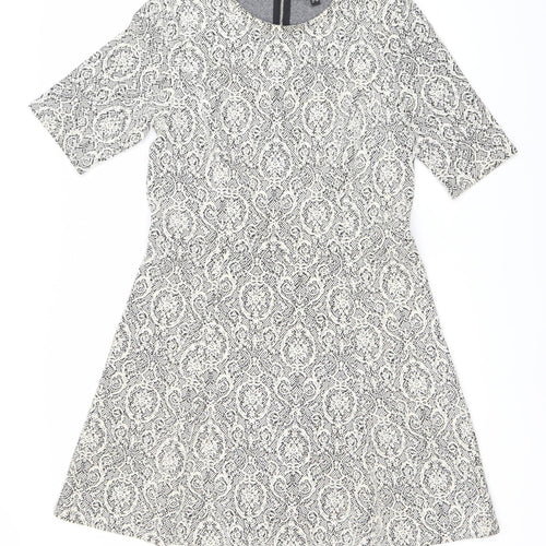 Noa Noa Women's Grey A-Line Dress, UK 8