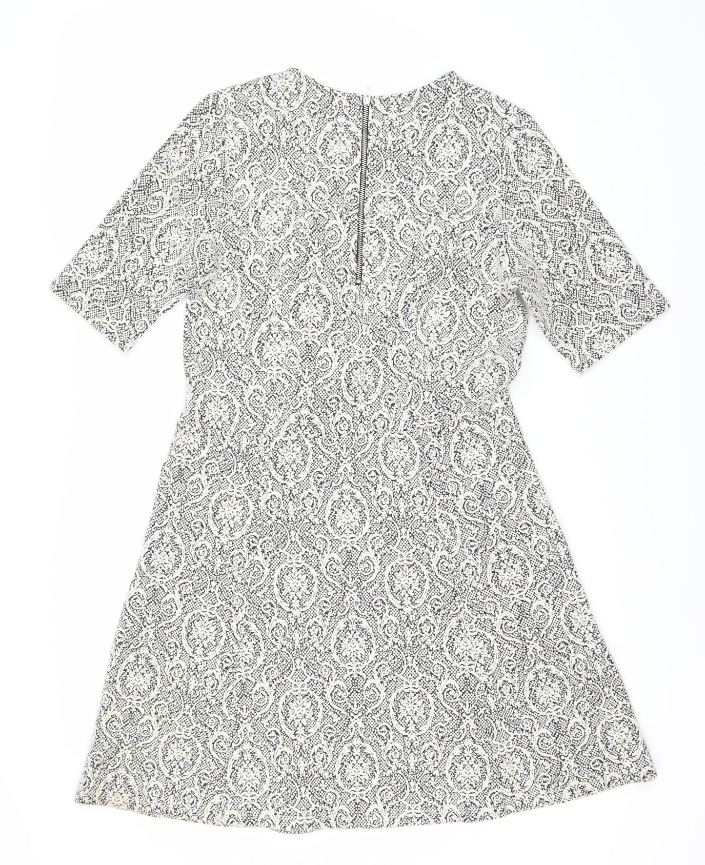 Noa Noa Women's Grey A-Line Dress, UK 8