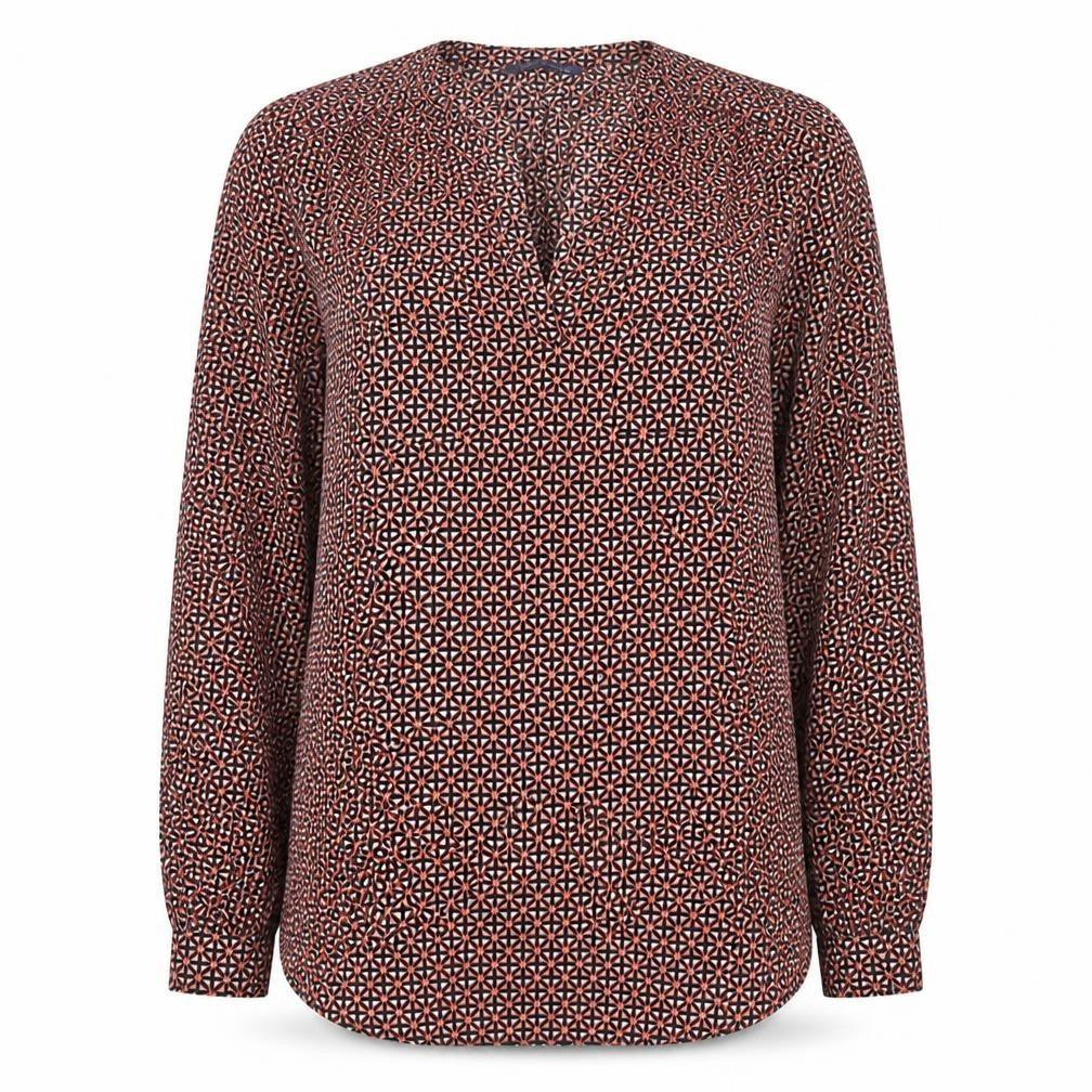 Front view of Marks & Spencer Women's Geometric Blouse, size 10