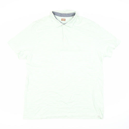 Common People Men's Multicoloured Striped Polo XL