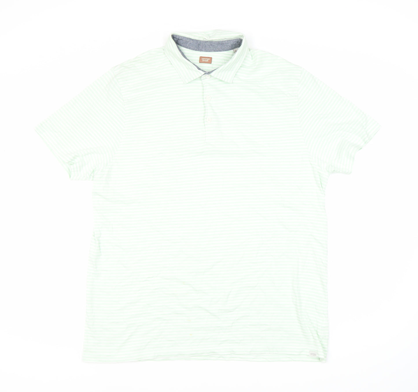 Common People Men's Multicoloured Striped Polo XL