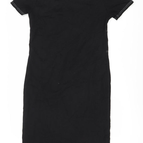 River Island Women's Black Midi Dress Size 16 Casual