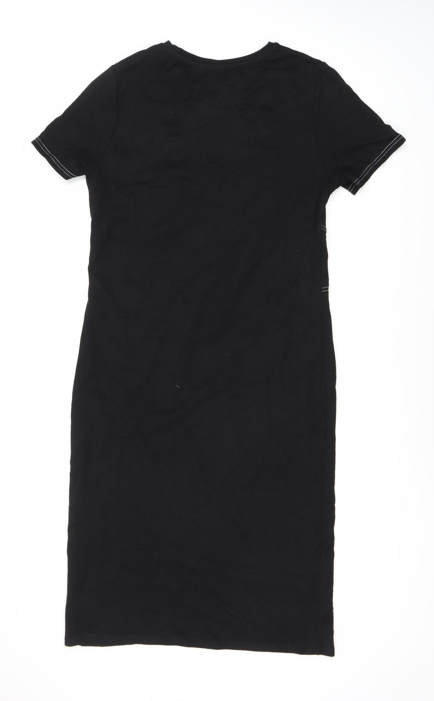 River Island Women's Black Midi Dress Size 16 Casual