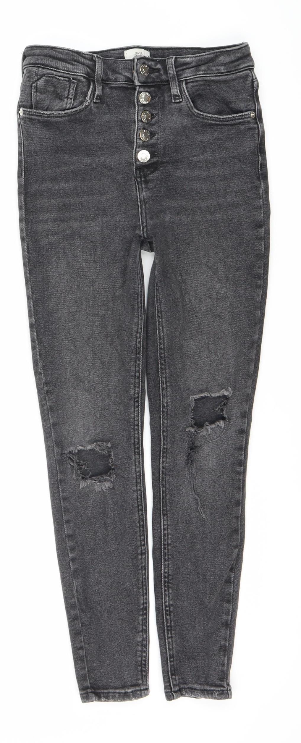 River Island Women's Black Skinny Jeans Size 10