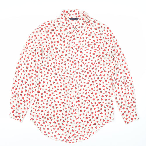 Marks and Spencer Women's Multicoloured Button-Up, Size 8