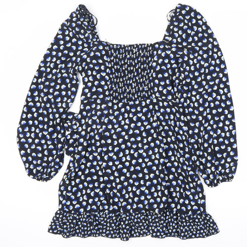 Zino Women's Blue Floral Long Sleeve Dress